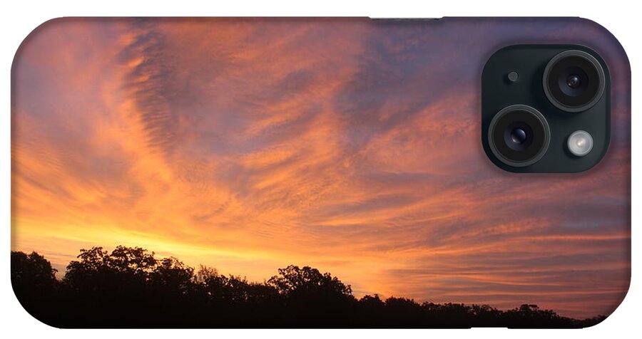 Sky iPhone Case featuring the photograph A Sky on Fire by Sheila Brown