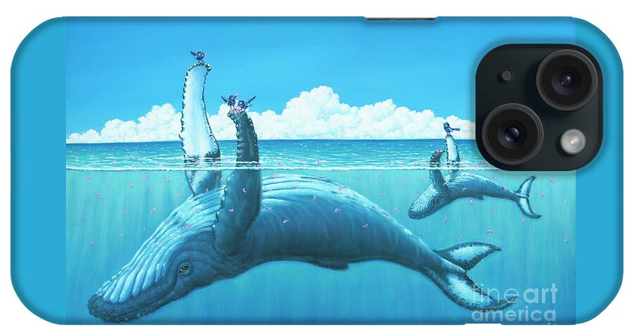 Humpback Whale iPhone Case featuring the painting A Small But Splendid Gesture by Elisabeth Sullivan