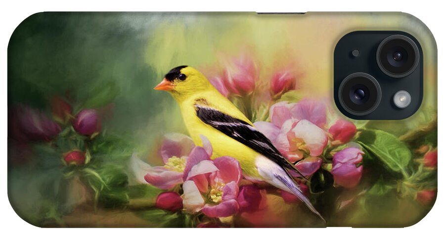 Jai Johnson iPhone Case featuring the photograph A Splash of Joy Bird Art by Jai Johnson