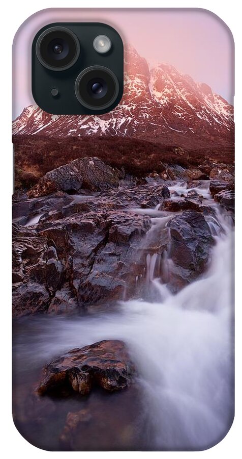 Glencoe iPhone Case featuring the photograph A Spring Sunrise in Glencoe by Stephen Taylor