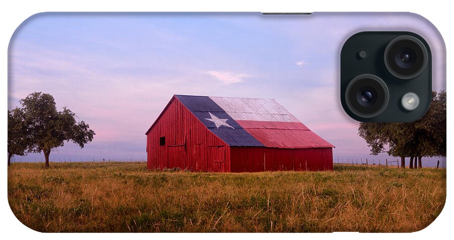 Texas iPhone Case featuring the photograph A Texas Star Barn by Ronda Kimbrow