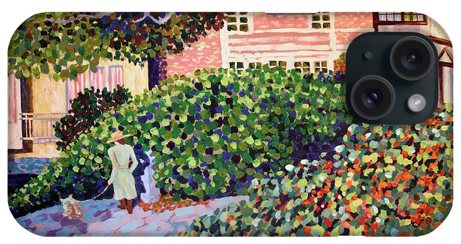 Bonnie Follett iPhone Case featuring the painting A Walk in the Park by Bonnie Follett