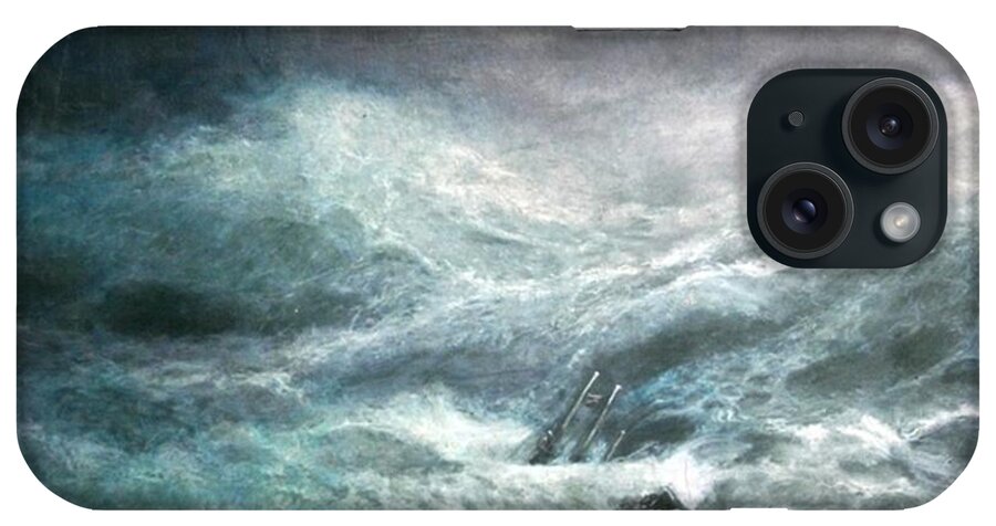 Aivazovsky iPhone Case featuring the painting a wave my way by Jarko by Jarmo Korhonen aka Jarko
