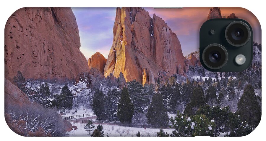 Garden Of The Gods iPhone Case featuring the photograph A Winter Morning by Tim Reaves