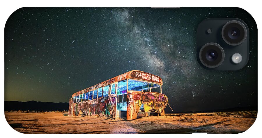 Milky Way iPhone Case featuring the photograph Abandoned Bus under the Milky Way by James Udall