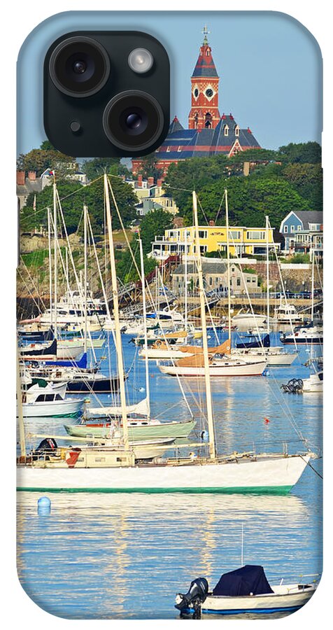 Marblehead iPhone Case featuring the photograph Abbot Hall over Marblehead Harbor From Chandler Hovey Park by Toby McGuire