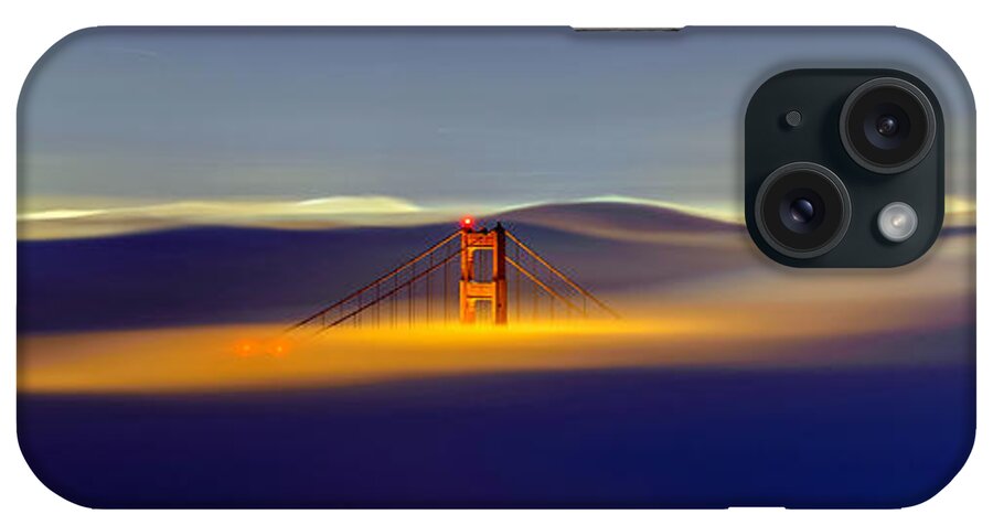Golden Gate Bridge iPhone Case featuring the photograph Above the Fog II by Mike Ronnebeck