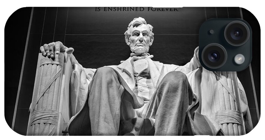 Washington iPhone Case featuring the photograph Abraham Lincoln monument by Mihai Andritoiu