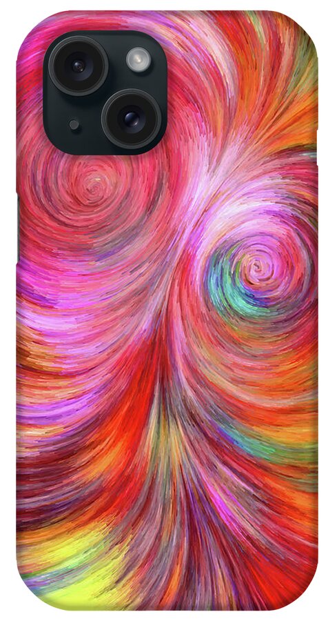Lines iPhone Case featuring the digital art Abstract 072817 by Matthew Lindley