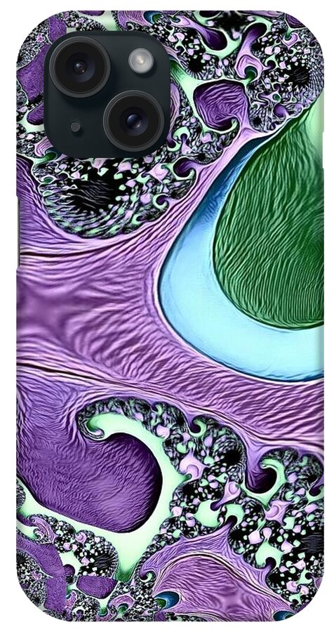 Digital Art iPhone Case featuring the digital art Abstract 122016.1 by Artful Oasis