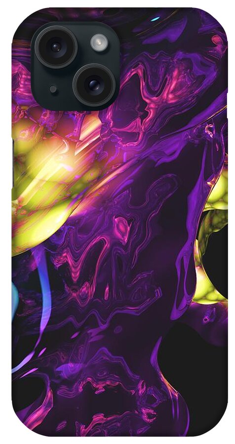 Abstract iPhone Case featuring the digital art Abstract 7-25-09 by David Lane