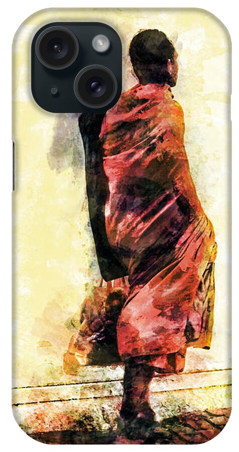 Monk iPhone Case featuring the digital art Abstract and Bold by Cameron Wood