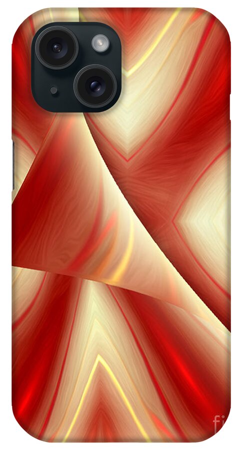 Red iPhone Case featuring the digital art Abstract art - The truth about the truth by RGiada by Giada Rossi