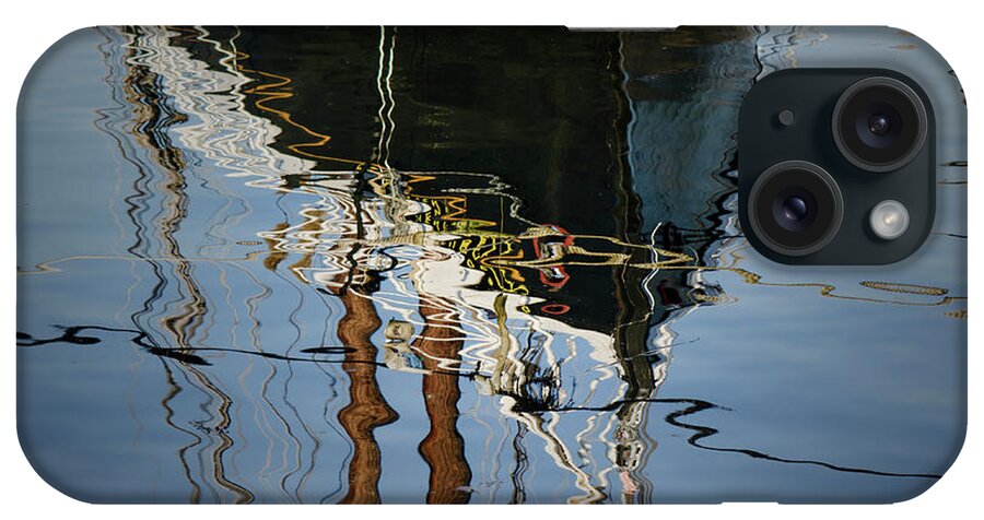 Landscape iPhone Case featuring the photograph Abstract Boat Reflection III by David Gordon