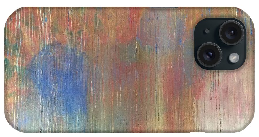 Abstract iPhone Case featuring the painting Abstract Confetti 4 by Paula Brown
