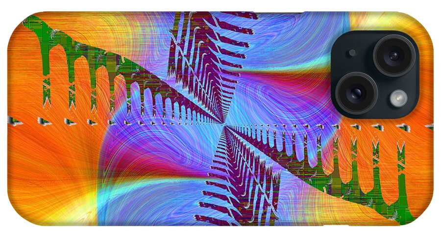 Abstract iPhone Case featuring the digital art Abstract Cubed 372 by Tim Allen