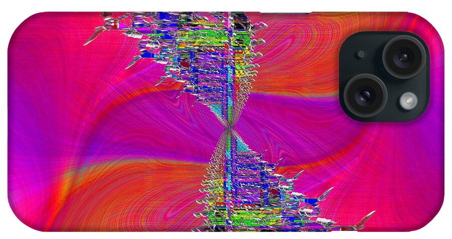 Abstract iPhone Case featuring the digital art Abstract Cubed 377 by Tim Allen