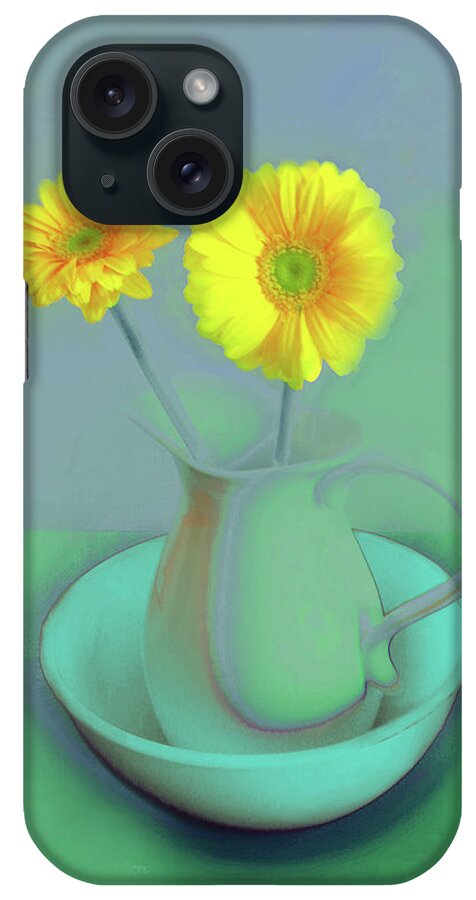 Abstract Art iPhone Case featuring the digital art Abstract Floral Art 305 by Miss Pet Sitter