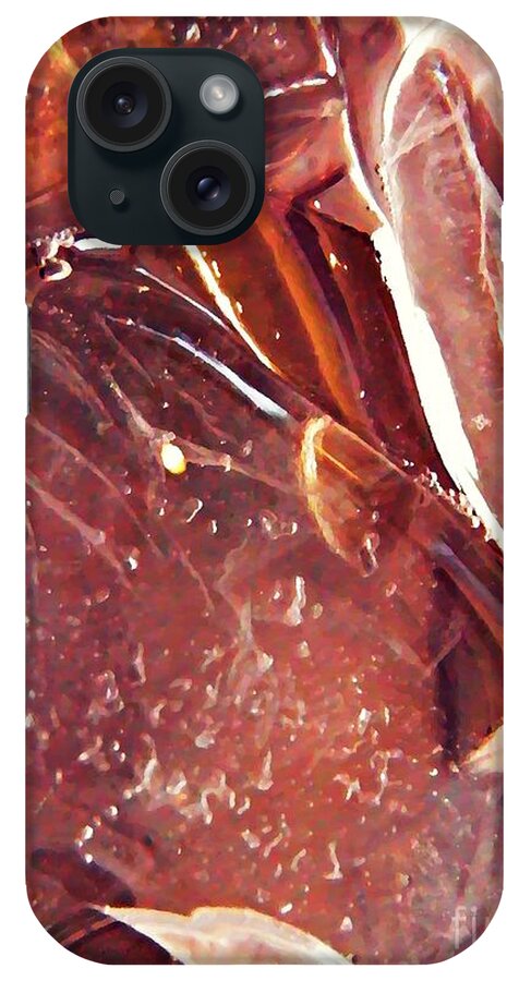 Abstract Ice 14 iPhone Case featuring the photograph Abstract Ice 14 by Sarah Loft