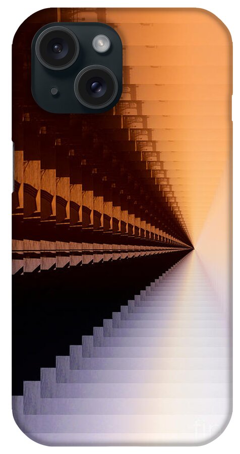 Abstract-industrial Art iPhone Case featuring the photograph Abstract Industrial Sunrise by Scott Cameron