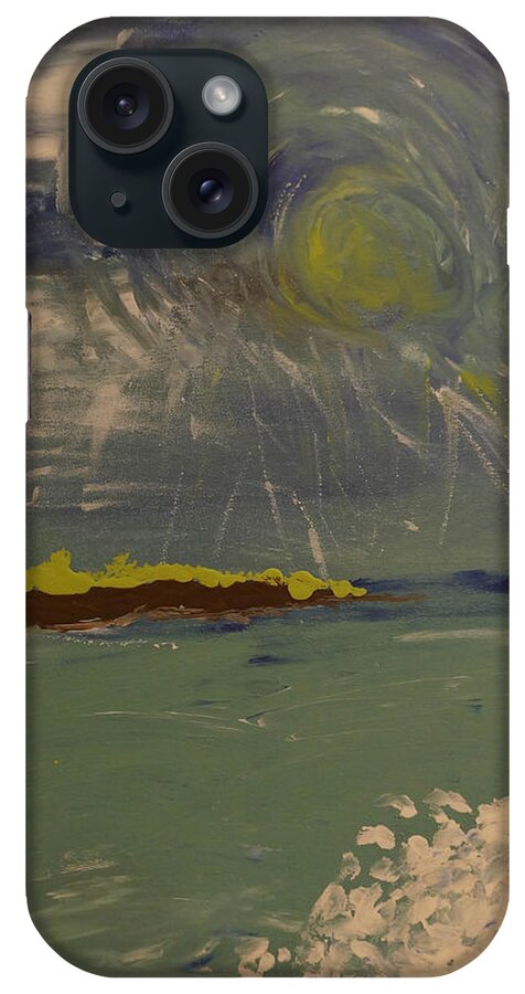 Abstract iPhone Case featuring the painting Abstract LAndscape - Laguna Coast by Celestial Images