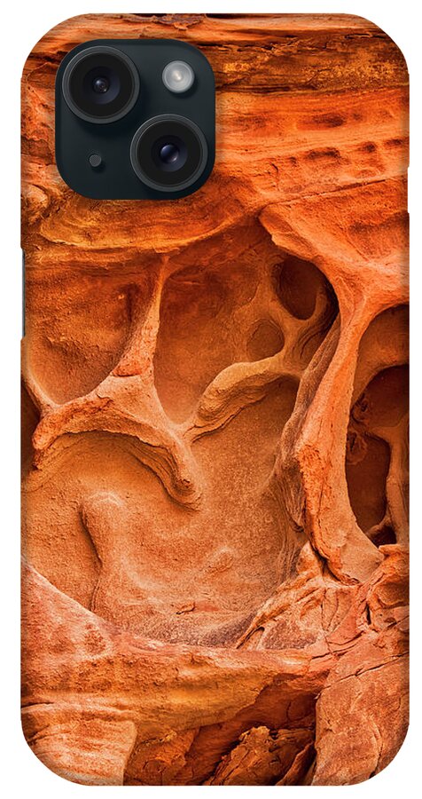 Valley Of Fire State Park iPhone Case featuring the photograph Abstract Rock Formations by Jurgen Lorenzen