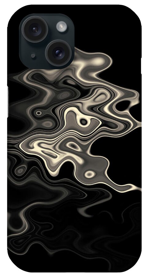 Abstract iPhone Case featuring the photograph Abstract Swirl Monochrome Toned by David Gordon