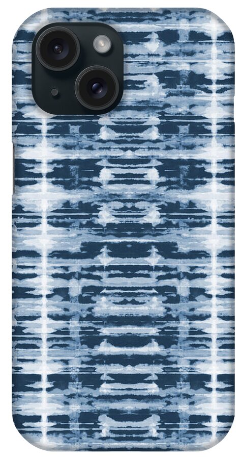 Abstract iPhone Case featuring the painting Abstract X-Ray Shibori by Becky Bailey