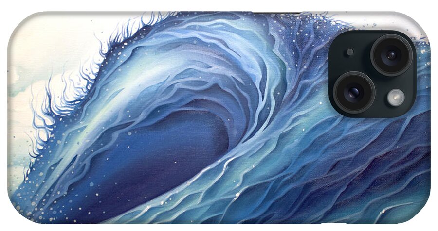 Surf Art iPhone Case featuring the painting Abyss by William Love