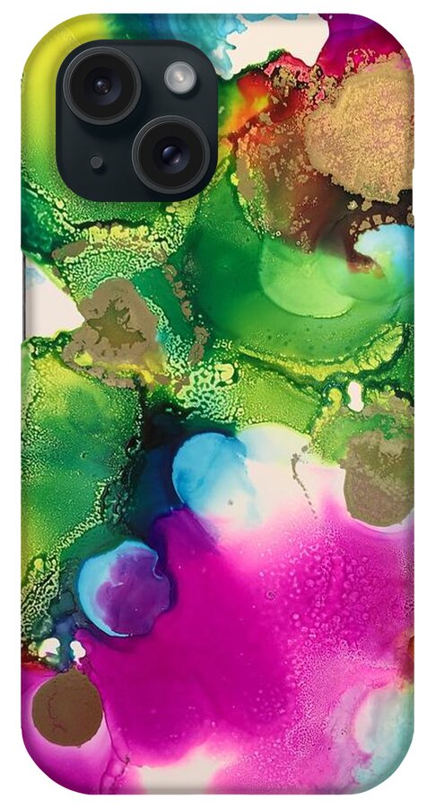 Abstract iPhone Case featuring the painting Acceptance by Tara Moorman