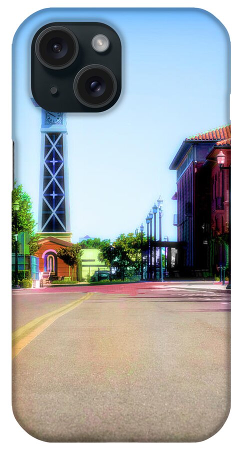 Tower iPhone Case featuring the digital art ACE Tower Stockton by Terry Davis