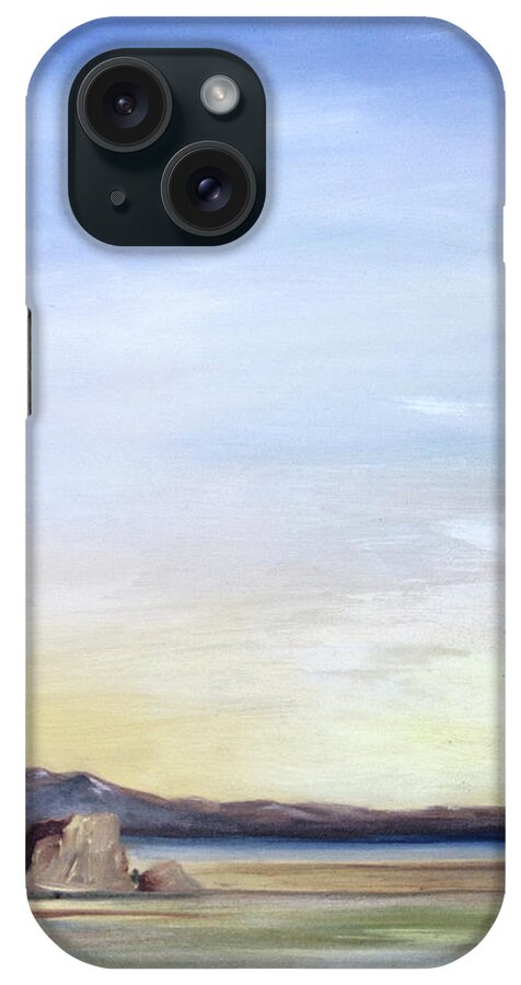Adobe Rock iPhone Case featuring the painting Adobe Rock by Nila Jane Autry