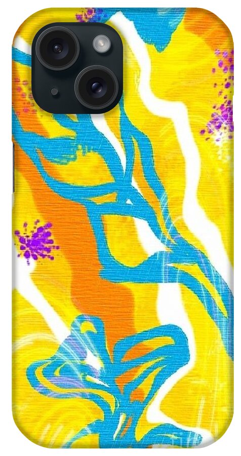 Whimsical.digital Art iPhone Case featuring the digital art Aflutter by Kathie Chicoine