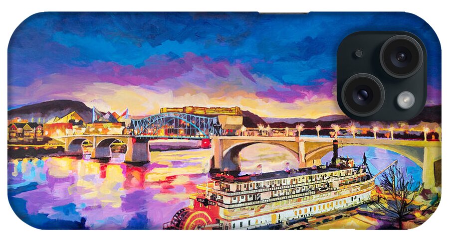 Chattanooga iPhone Case featuring the photograph After Dusk Painting by Steven Llorca