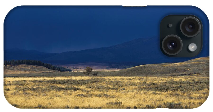 Yellowstone iPhone Case featuring the photograph After the Rain by Deborah Penland
