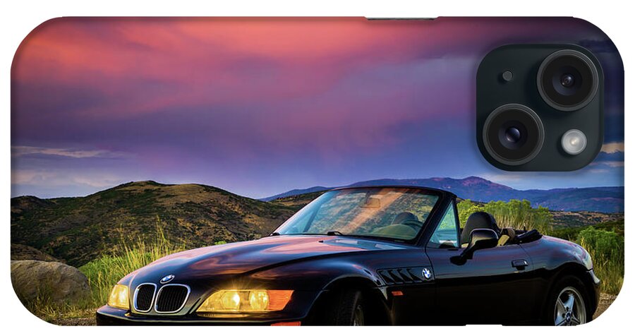 Car iPhone Case featuring the photograph After the Storm - BMW Z3 by TL Mair