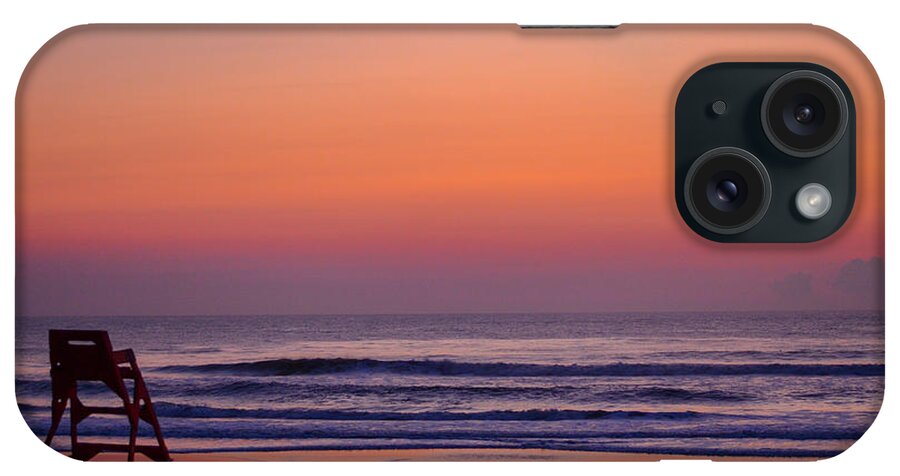 Beach iPhone Case featuring the photograph Afterglow Lifeguard by Bradley Dever