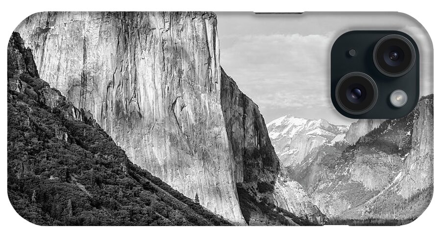 Black & White iPhone Case featuring the photograph Afternoon At El Capitan by Sandra Bronstein