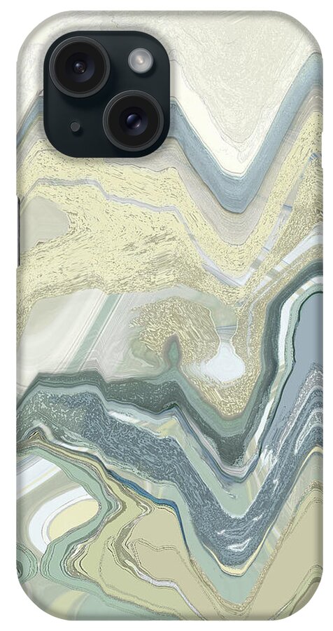 Abstract iPhone Case featuring the digital art Agate by Gina Harrison