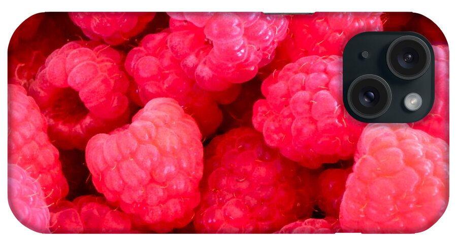 Photograph Of Berries iPhone Case featuring the photograph Agenda for today ... raspberry jam by Gwyn Newcombe