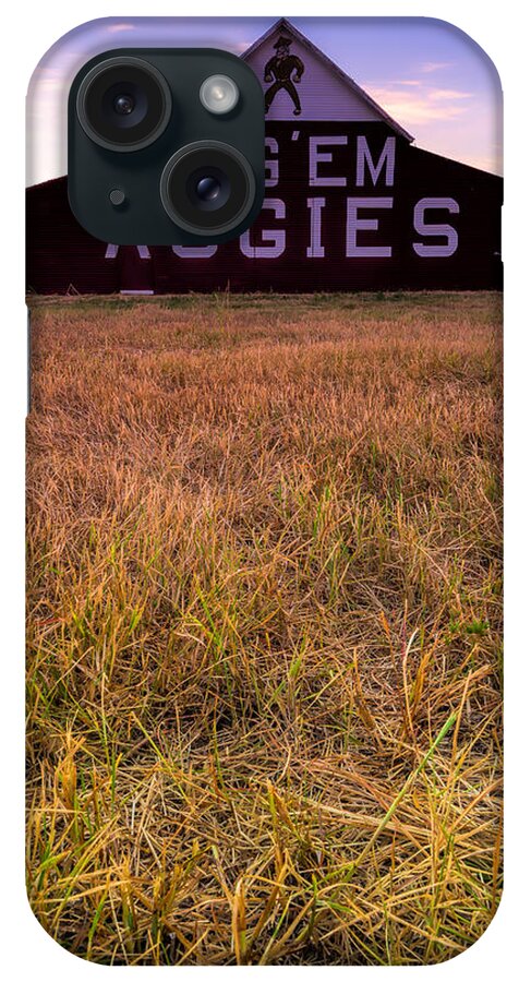 Aggie Barn iPhone Case featuring the photograph Aggie land by Jonathan Davison