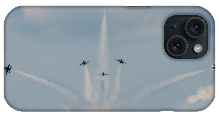 Air Force Thunderbirds iPhone Case featuring the photograph Air Force Thunderbirds by Linda Constant