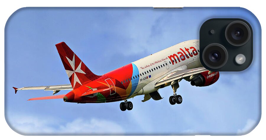 Air Malta iPhone Case featuring the photograph Air Malta Airbus A319-112 by Smart Aviation