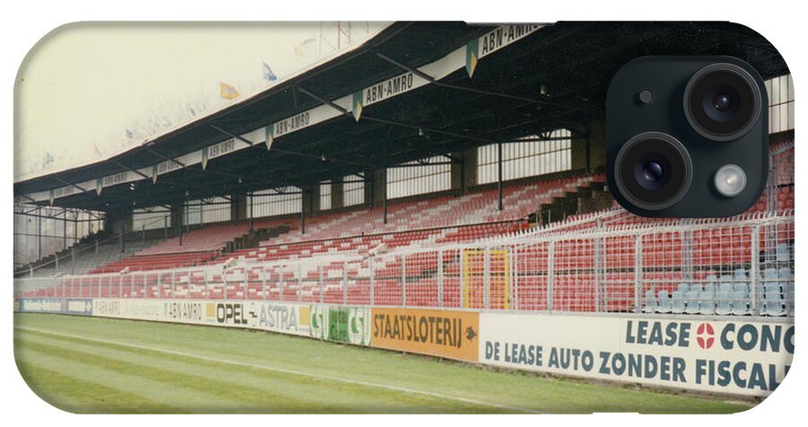 Ajax iPhone Case featuring the photograph Ajax Amsterdam - De Meer Stadion - North Side Grandstand 1 - April 1996 by Legendary Football Grounds