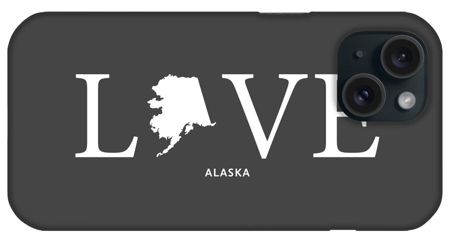 Alaska iPhone Case featuring the mixed media AK Love by Nancy Ingersoll