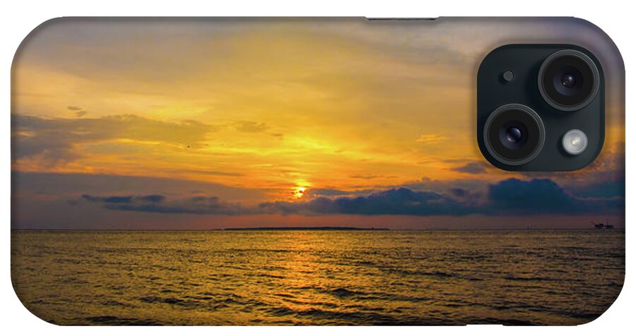 Alabama iPhone Case featuring the photograph Alabama Sunset - Orange Reflections - Southern Beaches by James-Allen
