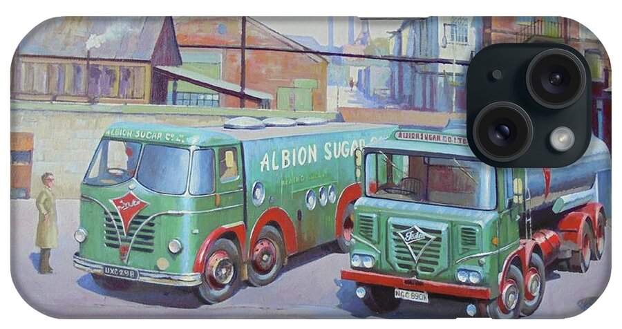 Albion iPhone Case featuring the painting Albion Sugar Fodens at Rochester by Mike Jeffries
