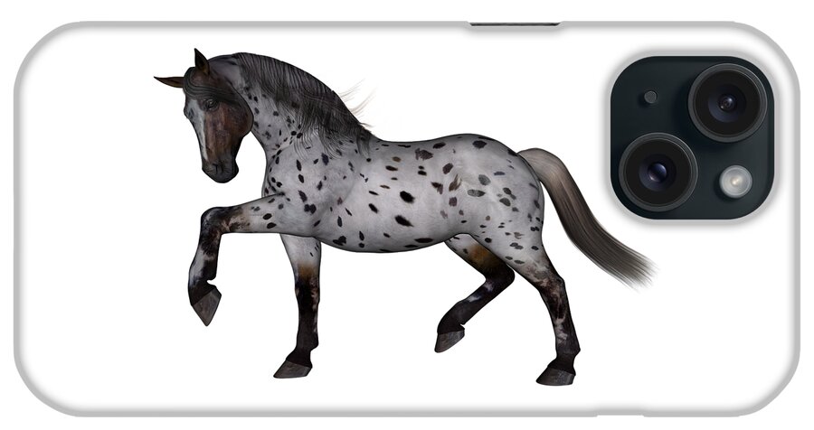 Horse iPhone Case featuring the digital art Albuquerque by Betsy Knapp