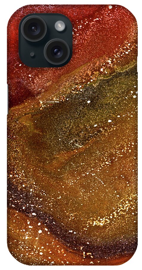 Gallery iPhone Case featuring the painting ALCHEMY 03a by Dar Freeland