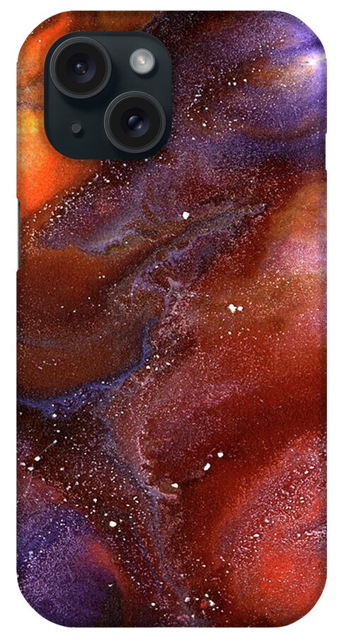 Gallery iPhone Case featuring the painting ALCHEMY 03e by Dar Freeland